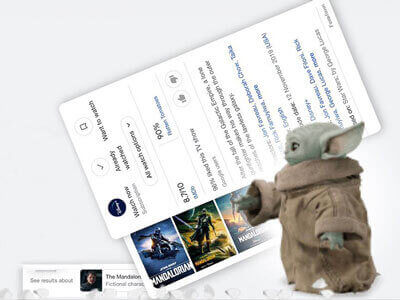 Easter Egg The Mandalorian di Google